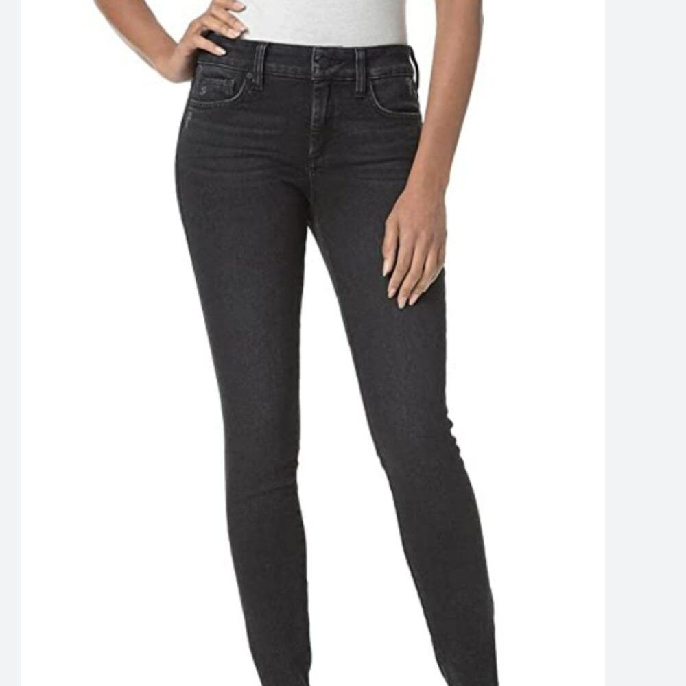 Levi's Women's Classic Mid-Rise Black Skinny Jeans Jeans Size 10